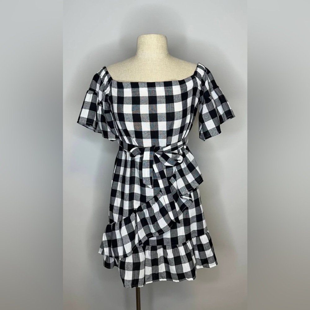 L&A Fashion: Black and White Checkered Dress